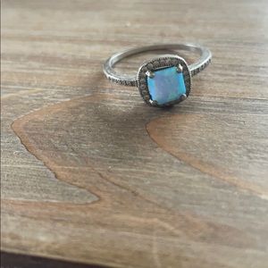 Opal sterling ring